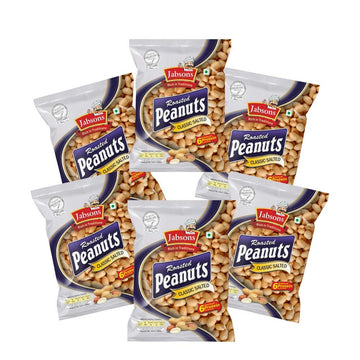 Jabsons Roasted Peanuts Classic Salted 160G (Pack Of 6)