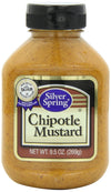 Silver Springs Mustard, Chipotle, 9.5-Ounce Squeeze Bottles (Pack of 9)