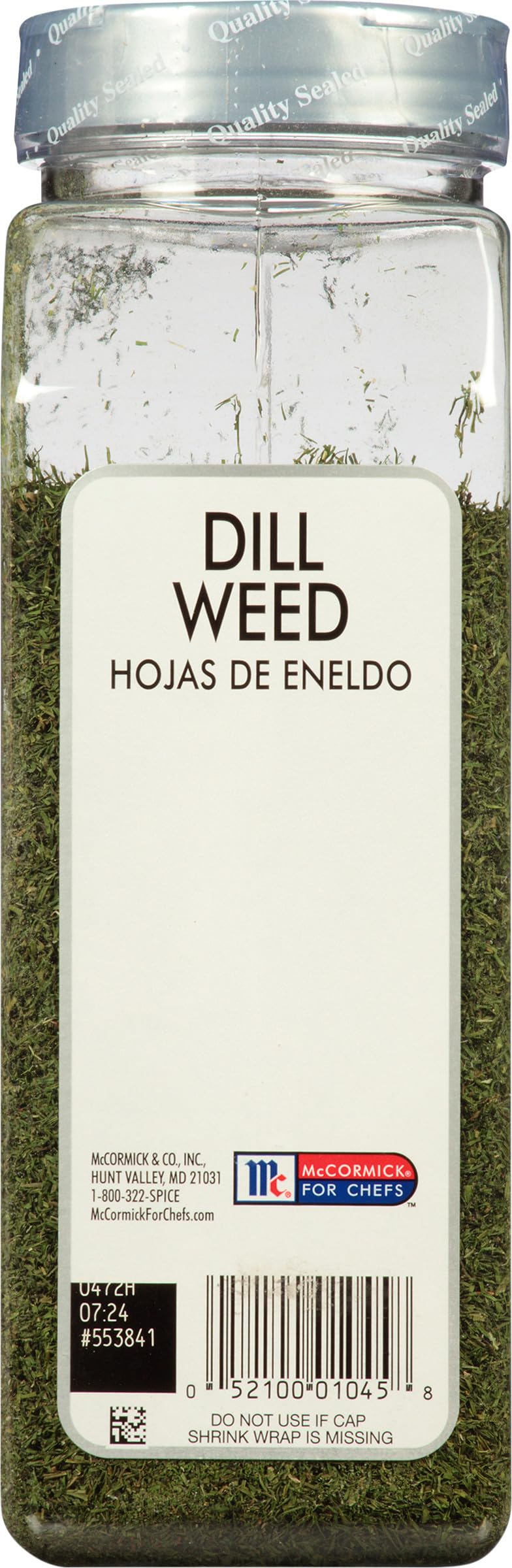 McCormick Culinary Dill  , 5 Ounce (Pack of 6) - Premium Culinary Herb for Flavorful Cooking