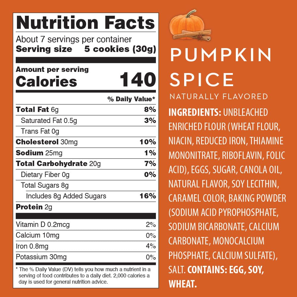 Reko Pizzelle Authentic Italian Style Waffle Cookie, Pumpkin Spice, 7 Ounce (Pack of 1)