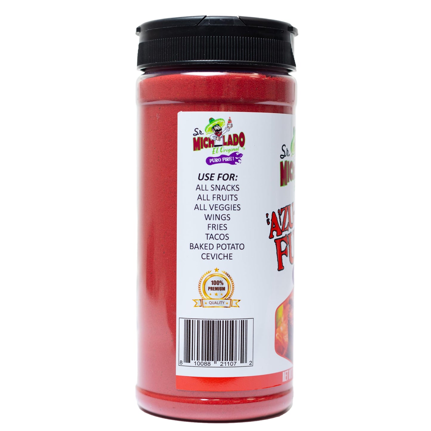 Sr. Michelado Azu-Mecha FURIA Snack Seasoning - 10.5 oz Bottle - Flavor Powder for Snacks, Fruits, Veggies, and More