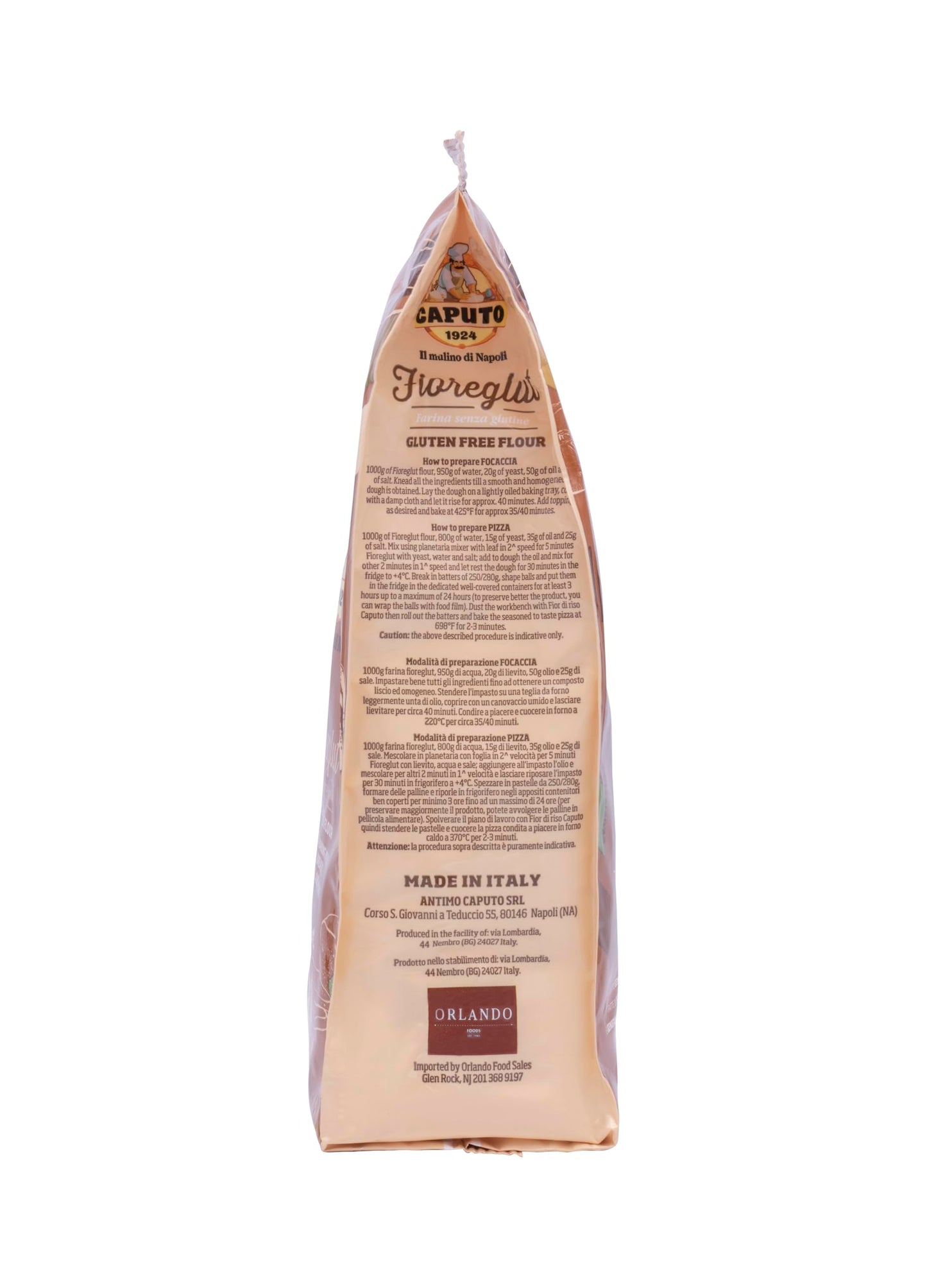 Antico Molino Napoli Antimo Caputo Pizza Flour, Gluten Free, 2.2 Pound (Pack Of 4)