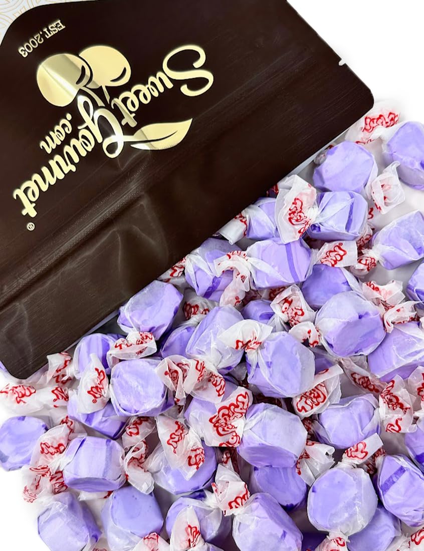 SweetGourmet Grape Salt Water Taffy Bulk Candy | 1 Pound