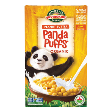 EnviroKidz Peanut Butter Panda Puffs Organic Cereal, 10.6 oz