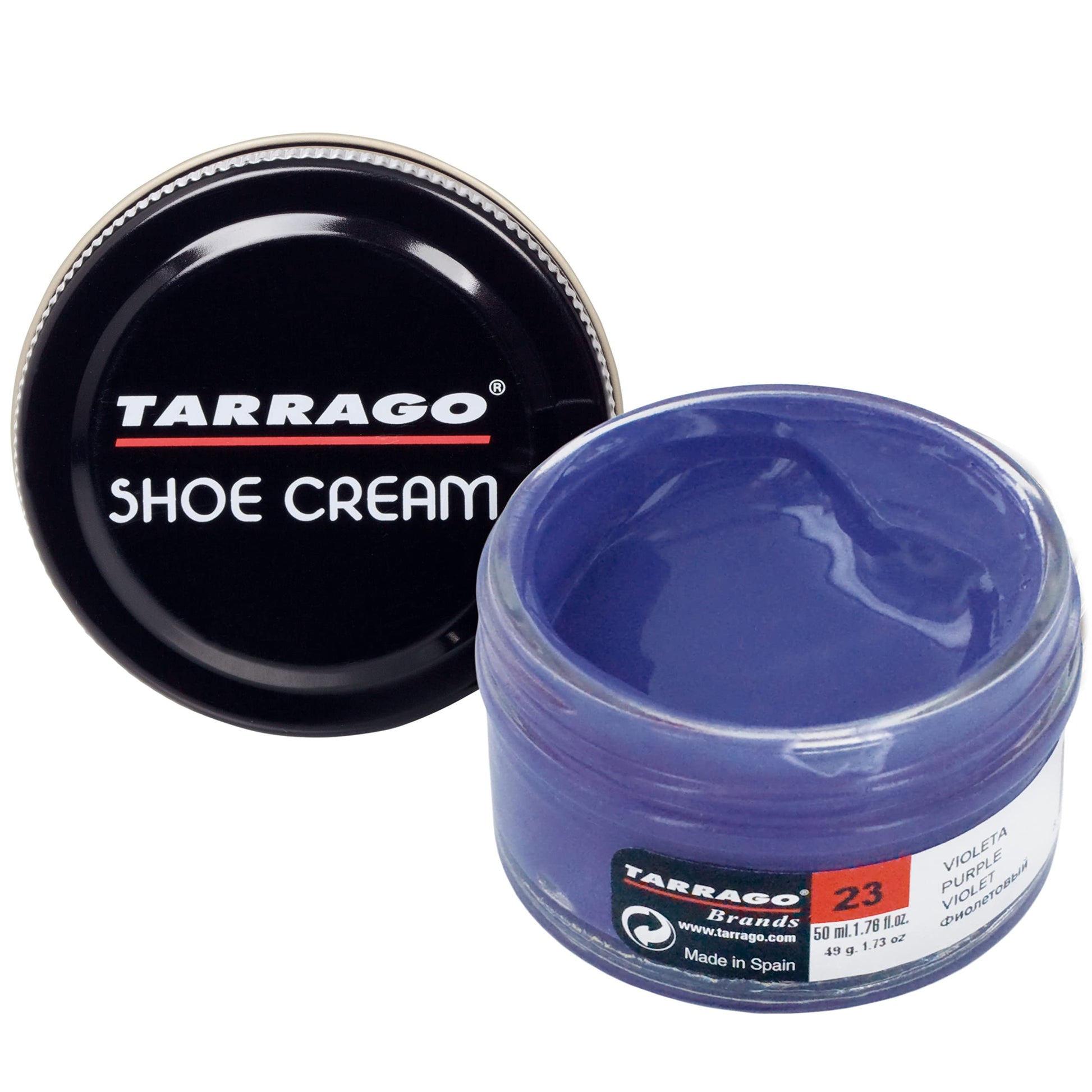 Tarrago Shoe Cream - Professional Shoe Polish With Carnauba Wax To Re-Color And Polish - Smooth Leather Shoes And Boots- Over 10