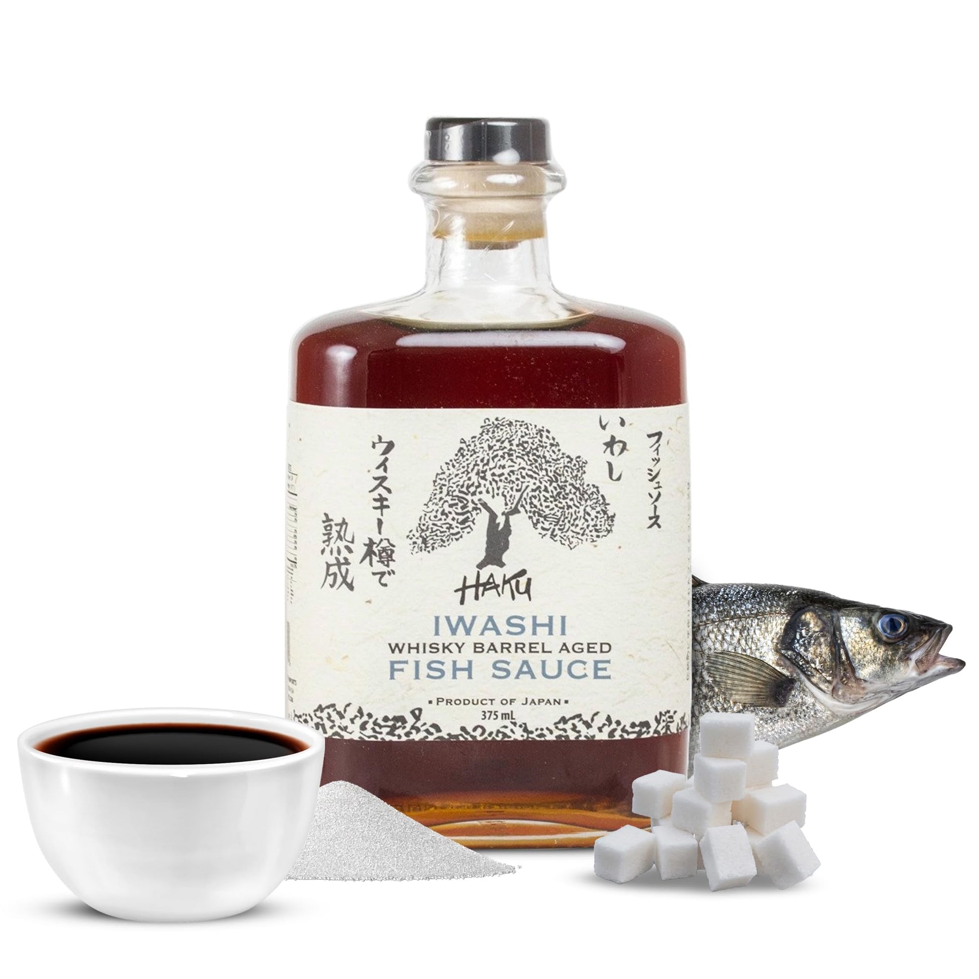HAKU Haku Iwashi Fish Sauce - Authentic Japanese Umami Anchovy Seasoning, 375 ml (12.68 Fl Oz)