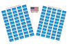 Made In Usa 100 Country Flag 15 X 1 Self Adhesive World Flag Scrapbook Stickers, Two Sheets Of 50, 100 International Sticker Dec