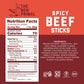 The New Primal Spicy Beef Stick - 100% Grass Fed Beef - Whole30 Approved, Certified Paleo, Keto, And Gluten-Free Meat Snack With
