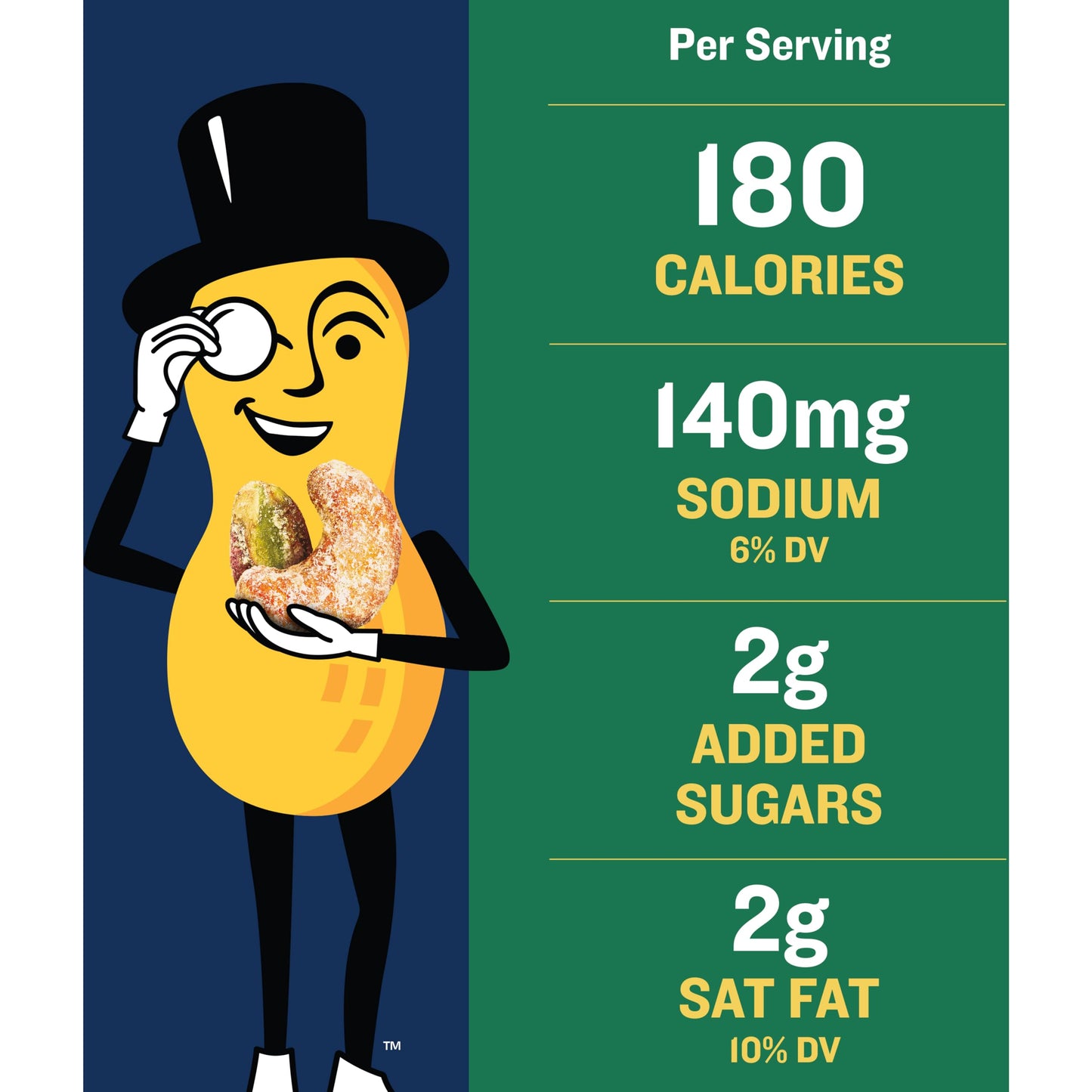 Planters Nut Duos Peppercorn Pistachio & Parmesan Cashews 5 Oz