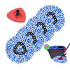 4 Pack Spin Mop Replacement Heads Microfiber Mop Refills Compatible With 2 Tank System Replace Head Safe For Cleaning All Hard-S