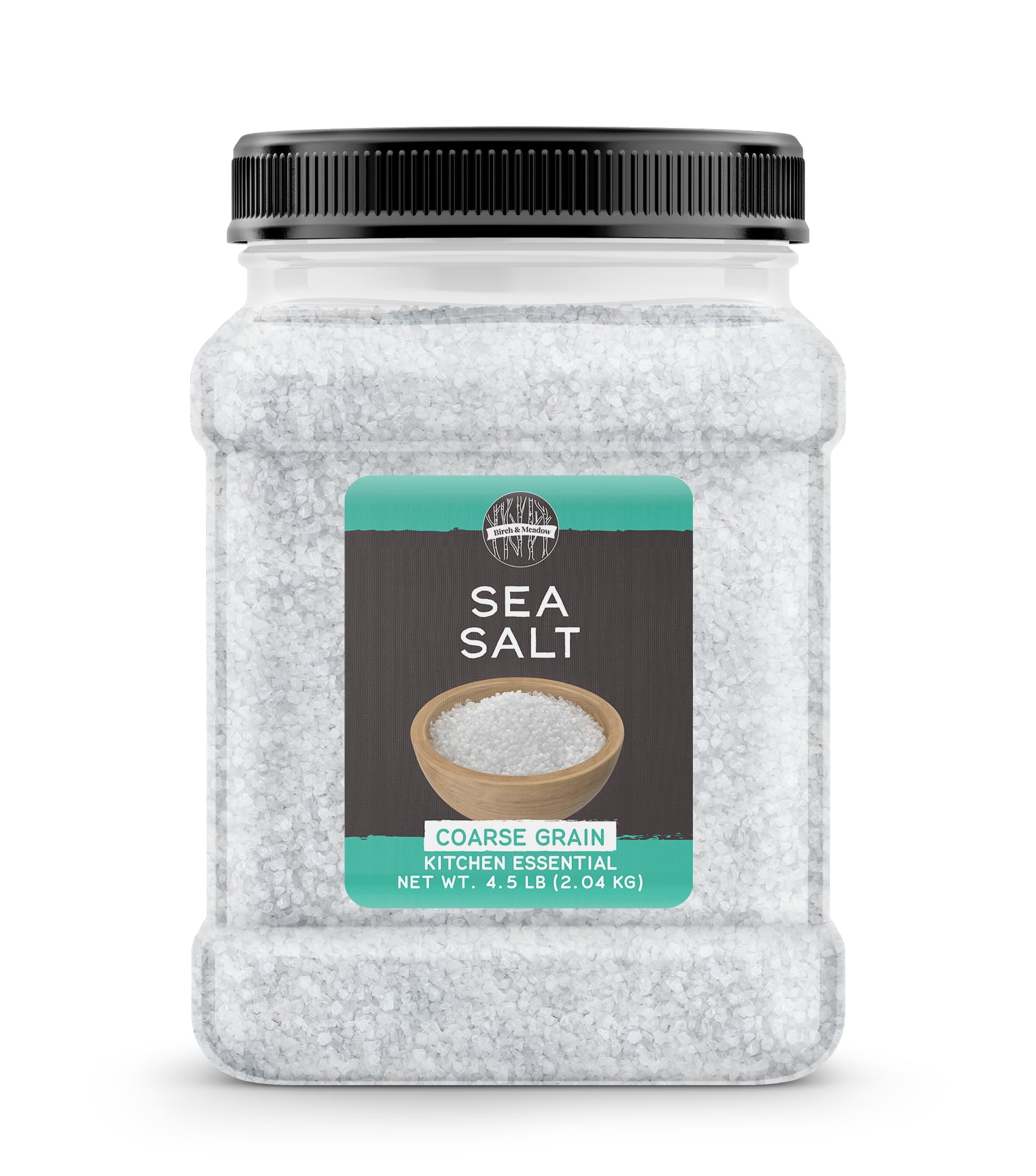 Birch & Meadow Coarse Grain Sea Salt, 4.5 lb, Kitchen Essential, Cooking & More