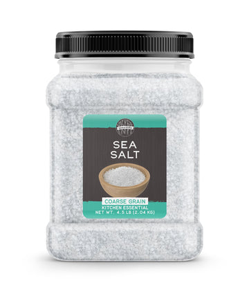 Birch & Meadow Coarse Grain Sea Salt, 4.5 lb, Kitchen Essential, Cooking & More