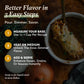 FOND Regenerative Grass Fed Beef Bone Broth - Slow-Simmered Beef Broth for Rich and Nourishing Flavor  Nutrient-Dense  Artisan Quality - Pure & Unflavored  14 oz (4-Pack)