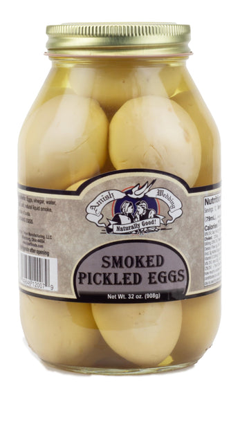 Amish Wedding Smoked Pickled Eggs, 32 Oz, Ready to Eat, USA Made, 2 Pound Pack