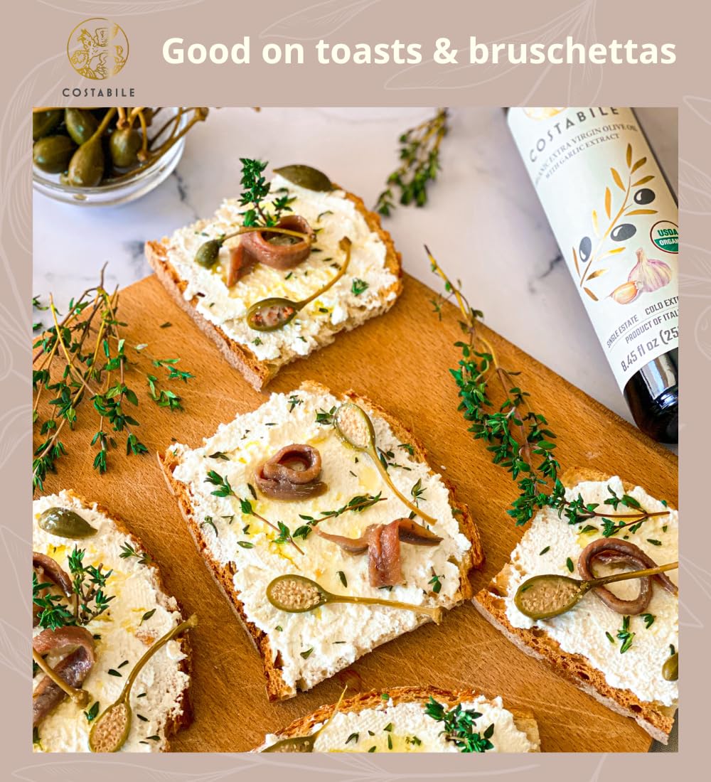 Garlic Infused Olive Oil Extra Virgin from Italy. Organic Garlic Olive Oil Extra Virgin from a single source. Ideal as garlic oi
