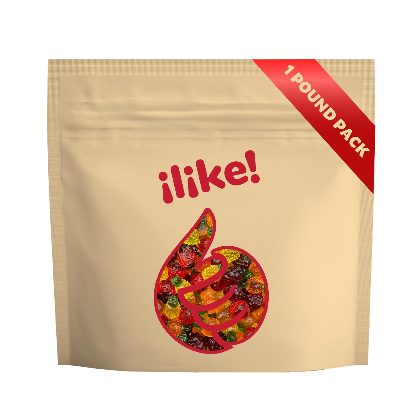 Fruit-Shaped 3D Gummy Candy | 1-Pound Pack | Assorted Fruit Flavors