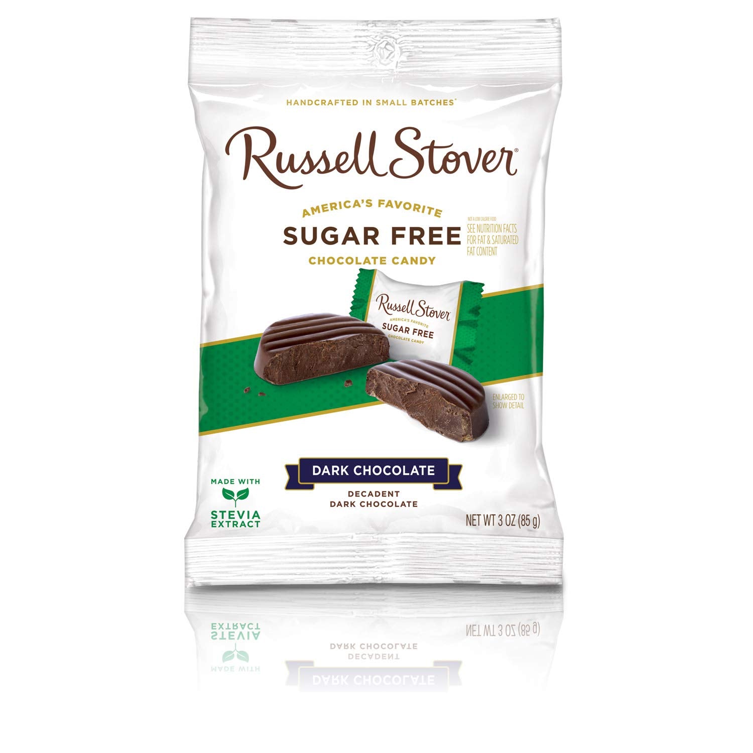 Russell Stover Sugar Free Dark Chocolate Medallions, 3 oz. Bag (270215)