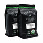 The Bean Organic Coffee Company French Roast 50% Decaf Whole Bean Coffee, 16-Ounce Bag (Pack of 2), USDA Organic Certified