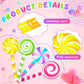 Poen Inflatable Lollipop 29.53 Inch Candy Prop Decorations - Rainbow Color, Model Poen-fvd4185451321654