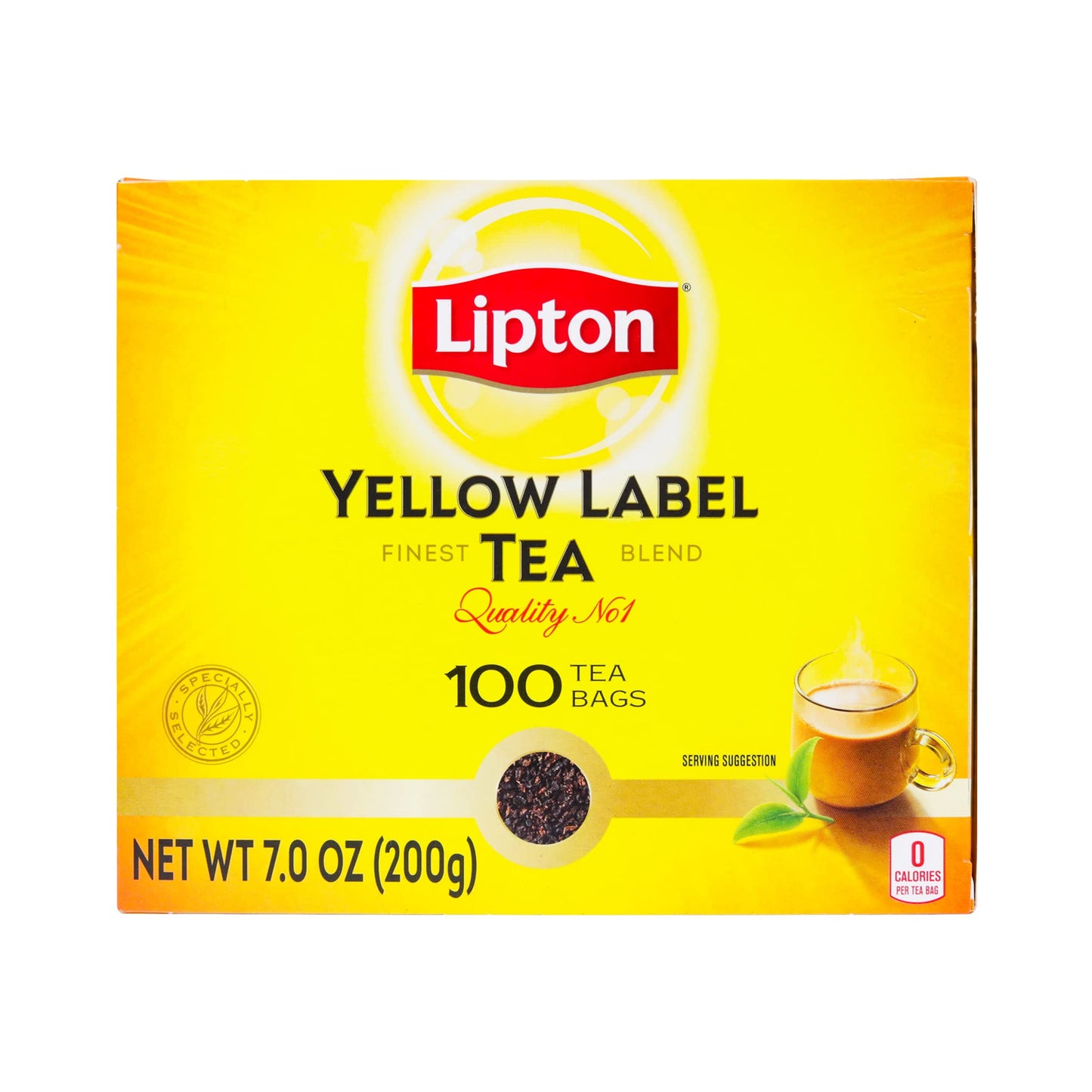 Lipton Yellow Label Black Tea Bags, International Blend, Premium Quality, 200 Grams (Pack of 1)