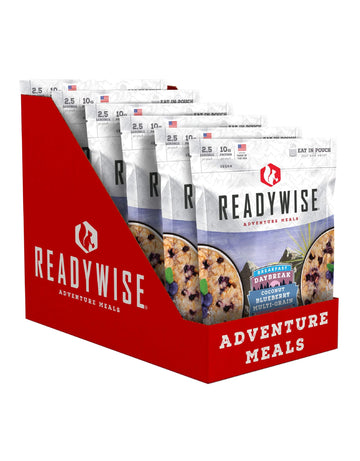 Readywise - Outdoor Coconut Blueberry Multi-Grain, 15 Servings, Pack Of 6, Emergency Preparedness, Freeze Dried Food, Mre, Snack