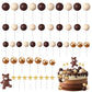 51 Pcs Bear Balls Cake Topper Mini Balloon Cake Topper Colorful Foam Pearl Ball Star Shaped Cake Toppers For Birthday Party Wedd