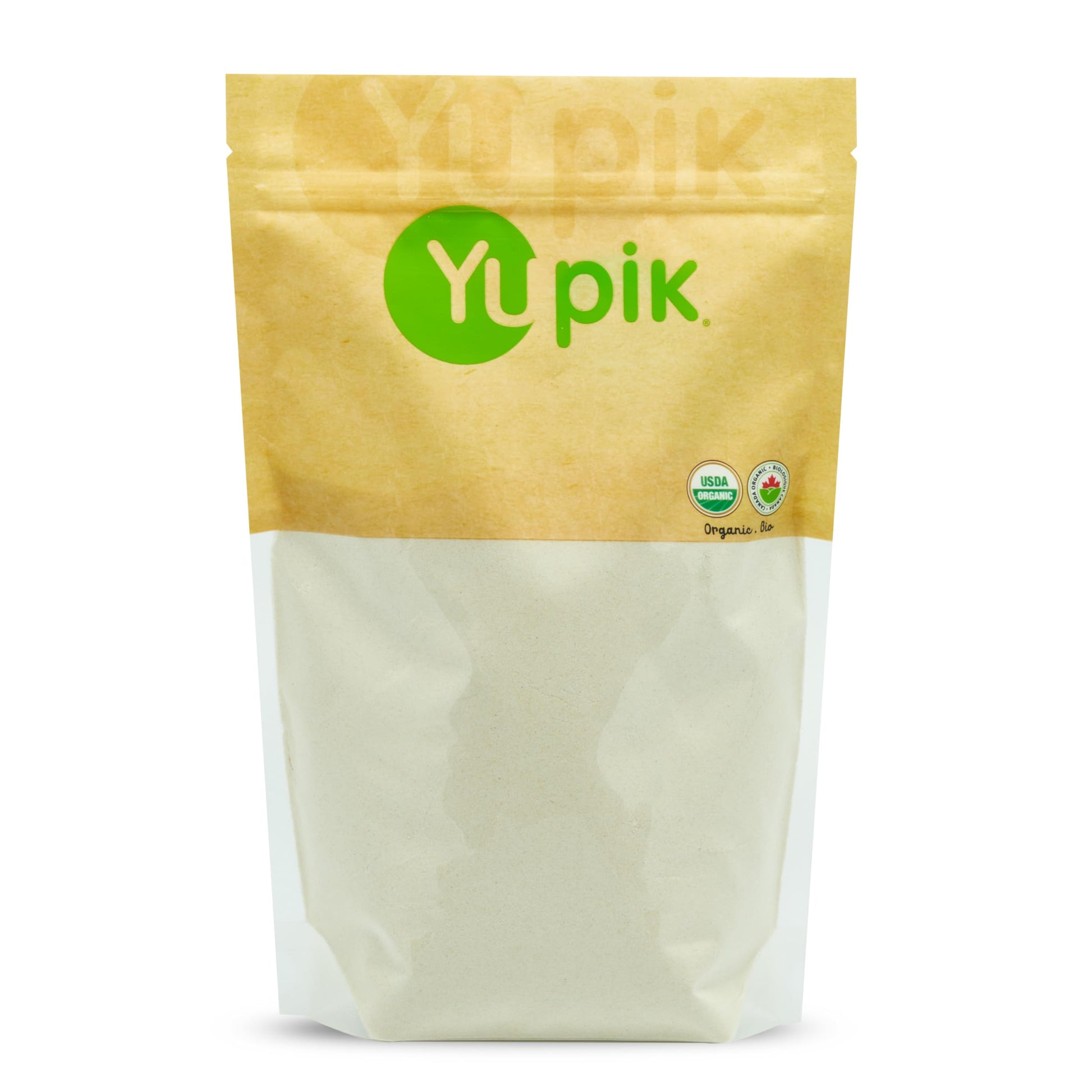 Yupik Organic Brown Rice Flour, Gluten-Free, Non-GMO, Vegan, 2.2 lb, Brown