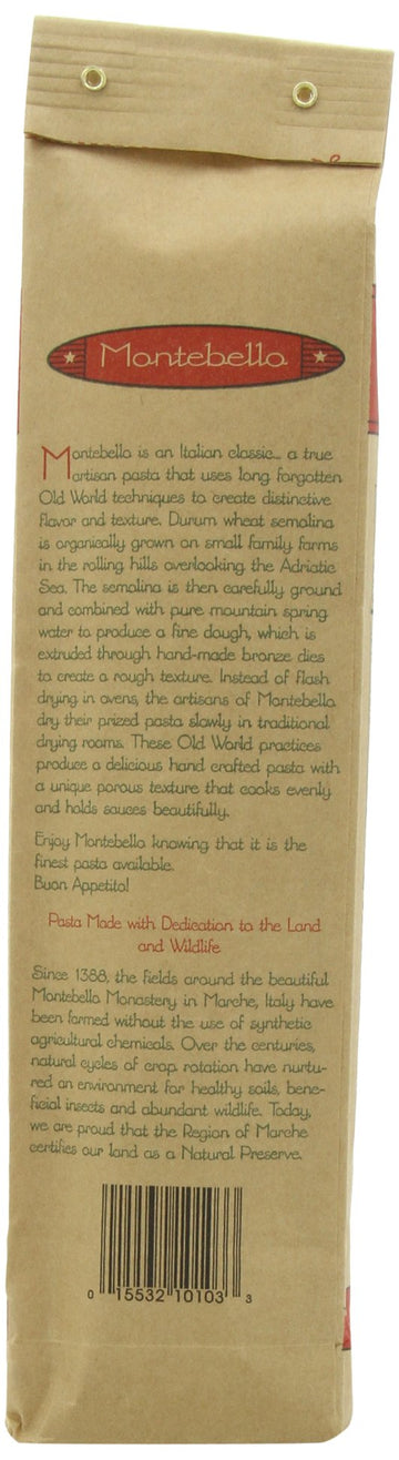Montebello Organic Pasta, Linguine, 16-Ounce Bag (Pack Of 5)