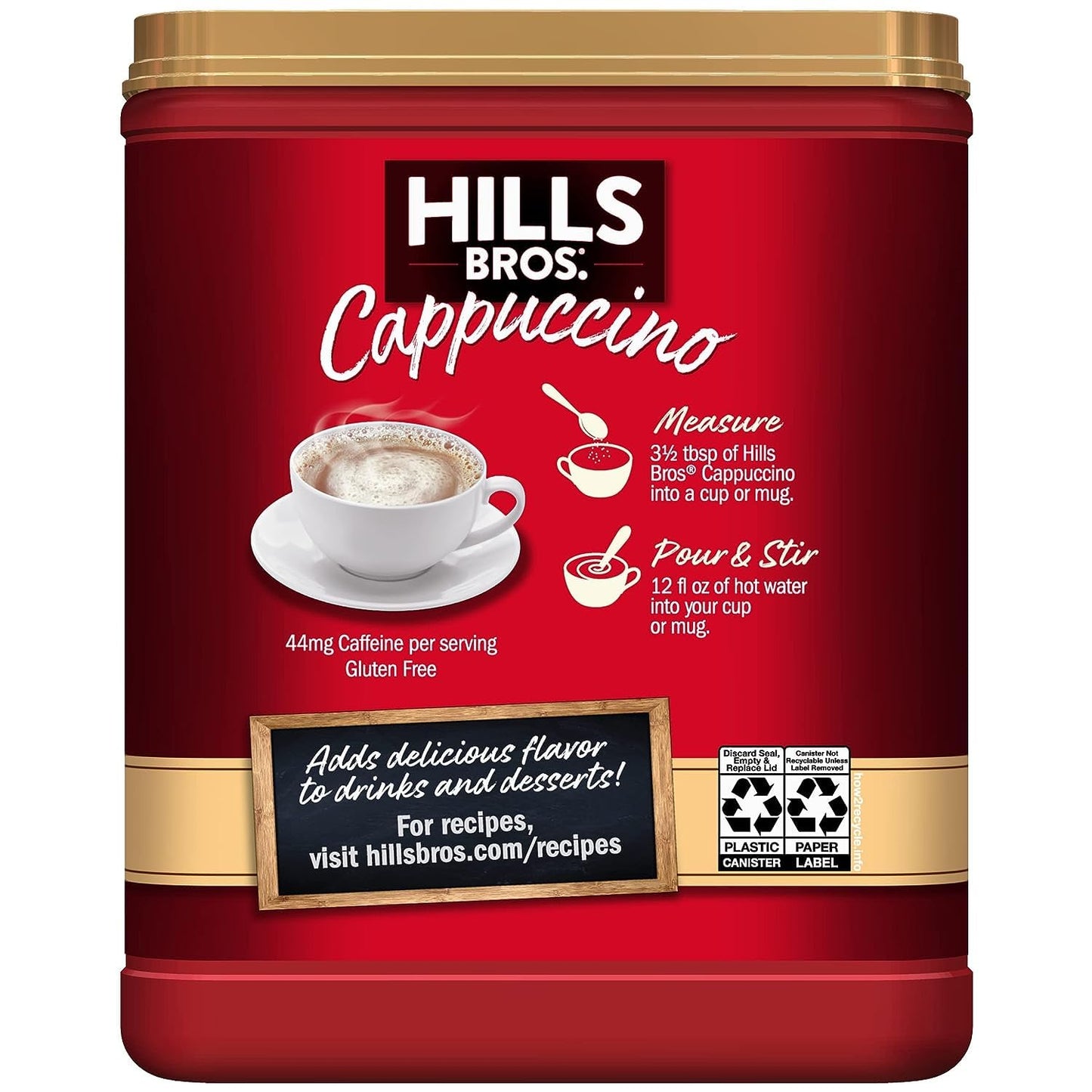 Hills Bros. Hazelnut Cappuccino Mix,14 Ounce (Pack Of 3)