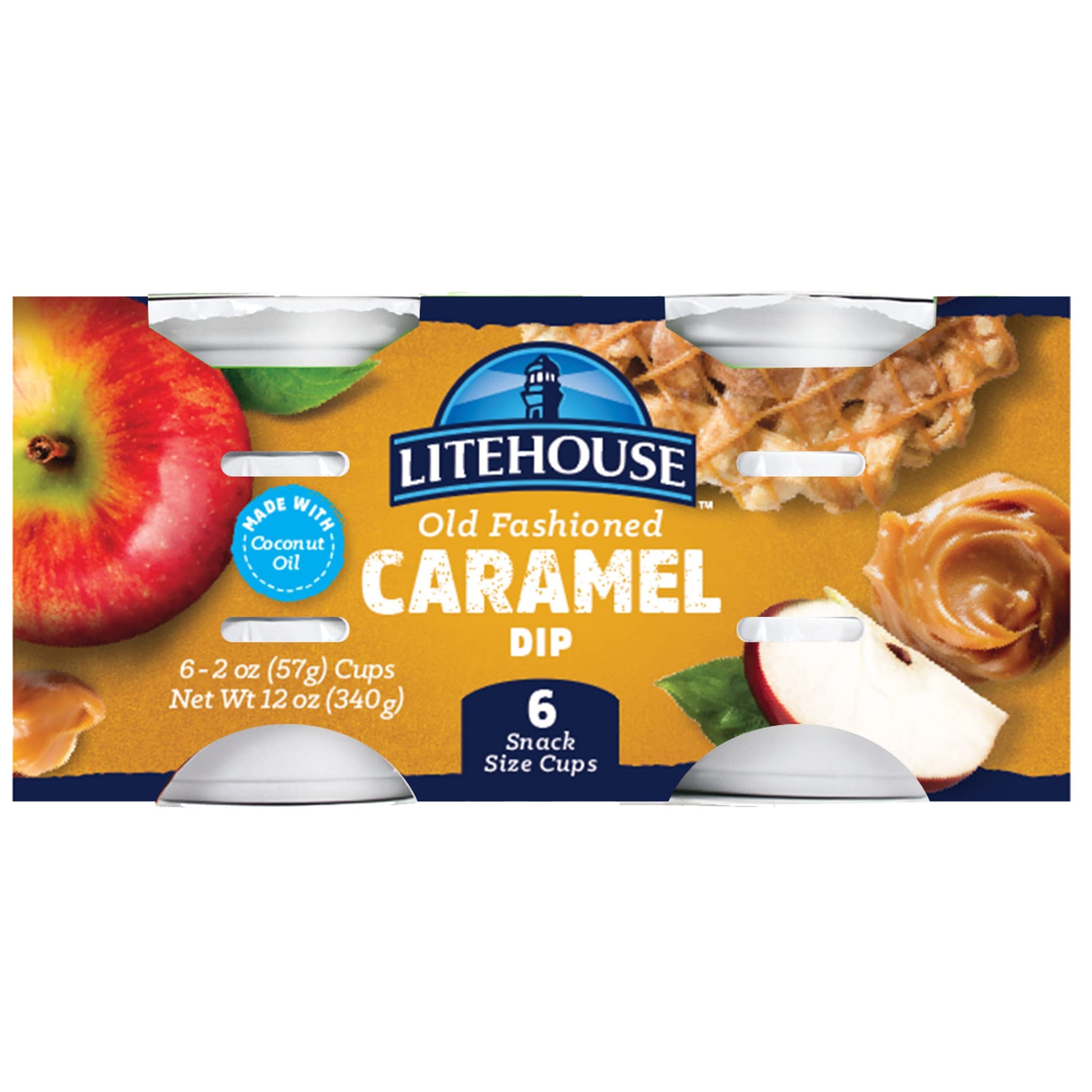 Litehouse Old-Fashioned Caramel Dip - Caramel Dipping Cups, Caramel Snack Dip, Caramel Apple Dip, Gluten-Free, Vegetarian, Made