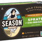 SEASON Brisling Sprats in Extra Virgin Olive Oil, Lightly Smoked, Canned Sardines, 3.88 Oz Tins, 12-Pack