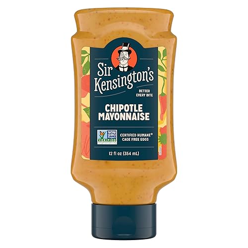 Sir Kensingtons Mayonnaise chipotle Mayo gluten Free Non gMO Project Verified certified Humane Free Range Eggs ShelfStable oz 12