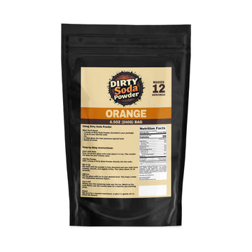 Astro Freeze Bites Dirty Soda Mix, Creamy Flavor Powder, 8.5oz Bag (12 Servings), No Syrup or Creamer Needed, Orange
