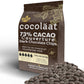 Cocoläat Dark Couverture Chocolate Chips, 73% Cocoa, 12 oz, Culinary Grade, Dark Brown, Resealable Pouch