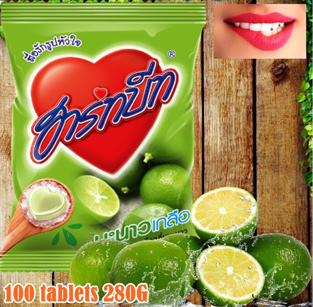 Generic Heartbeat Heart Shaped Hard Candy, Salted Lime Flavor, 10.58 Oz, 100 Counts