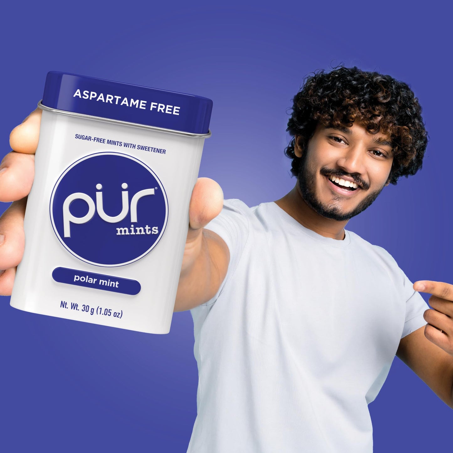 PUR Mints | Aspartame-Free | Made with Xylitol | Sugar-Free  Vegan  Gluten-Free & Keto Friendly | Natural Polar Mint Flavor  30 Pieces (Pack of 12)