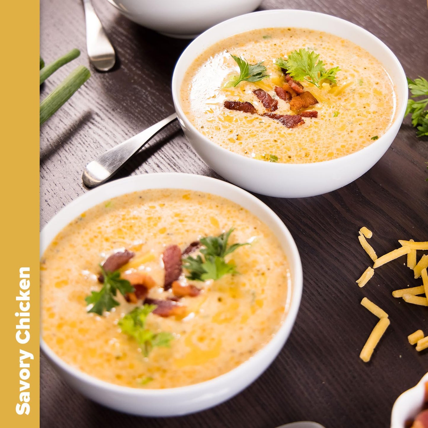 Keto Chow Savory Chicken | Keto Soup Base Powder | Nutritionally Complete | Low Carb | Protein Rich | You Choose The Fat | Singl