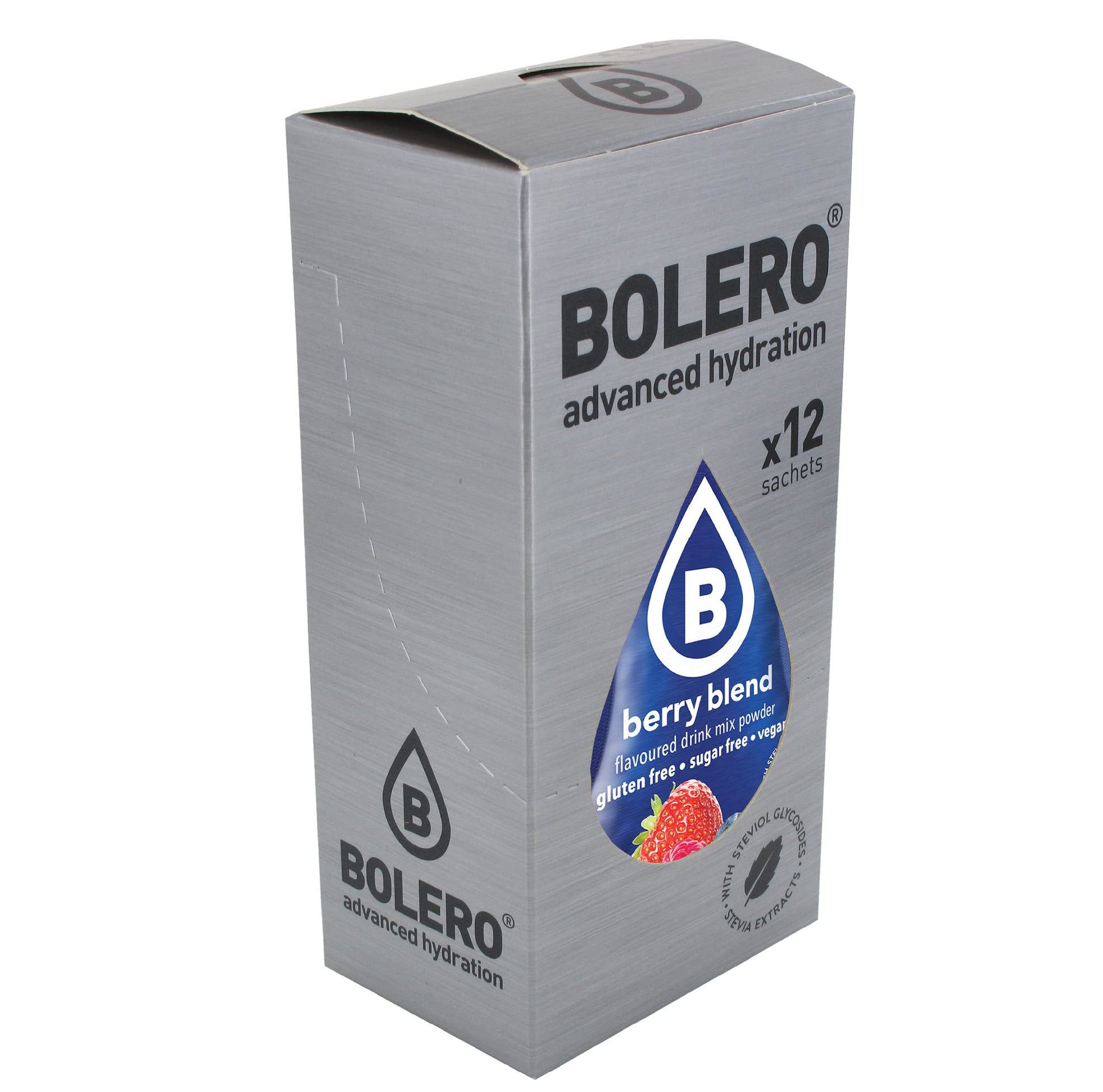 Bolero- Sugar Free Drink Mix Packets Berry Blend Fruit Flavors | Powdered Flavored Water Packets | 36 Small Sachet On The Go Pac