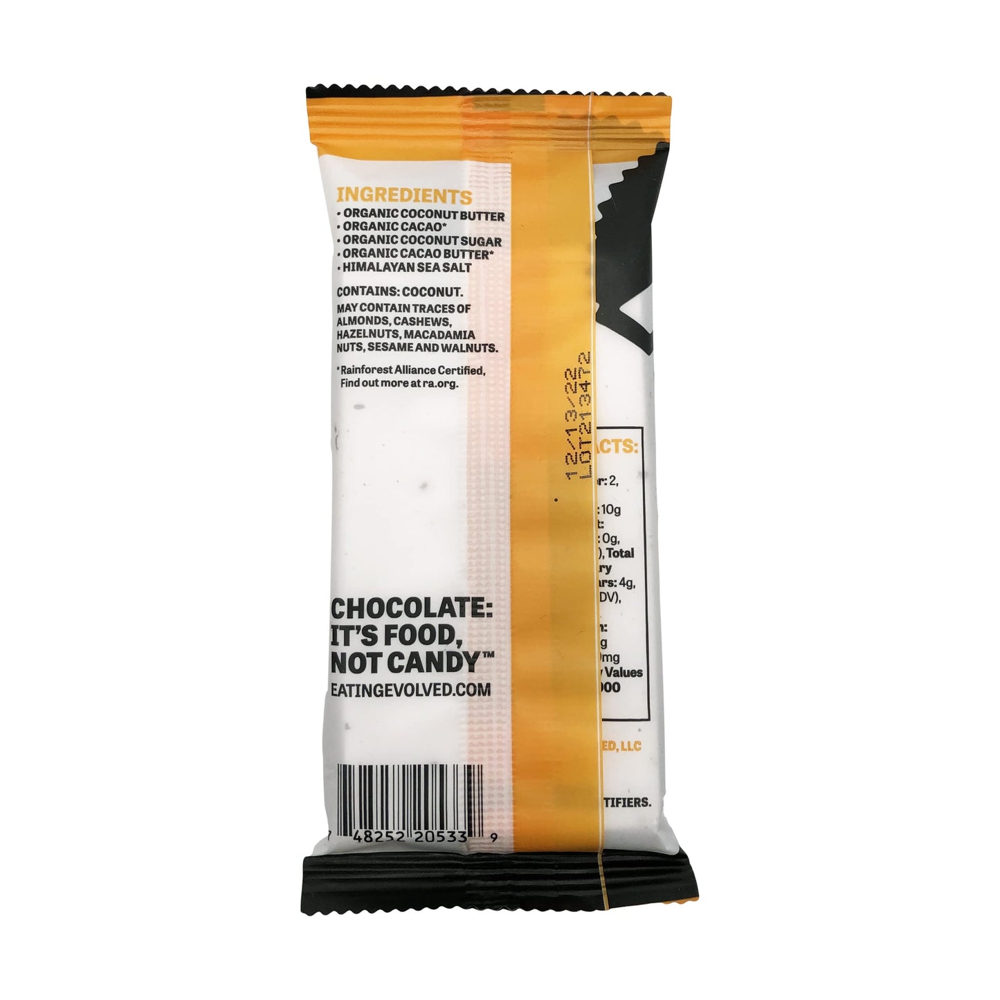 Eating Evolved Dark Chocolate Coconut Butter Cups Caramel Sea Salt 1.5 Oz