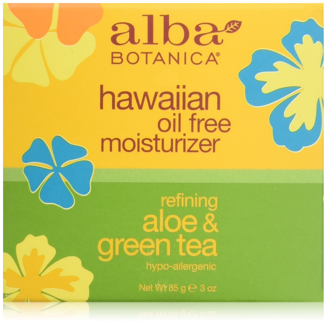 Alba Botanica, Moisturizer Aloe Green Tea Oil Free, 3 Ounce