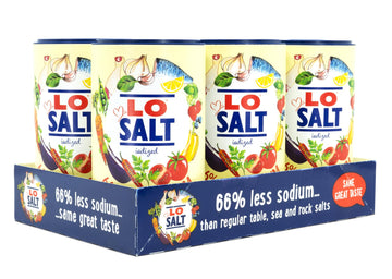 LoSalt Reduced Sodium Iodized Salt Alternative, 12.3oz Tub, Pack of 6