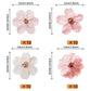 ZHUOWEISM 40 PCS Edible Cherry Blossoms Cupcake Toppers Wafer Paper Flowers for Kids Birthday Party Decorations Design 1