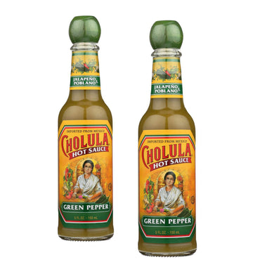 Cholula Green Pepper Hot Sauce 5 Fl Oz Set of 2