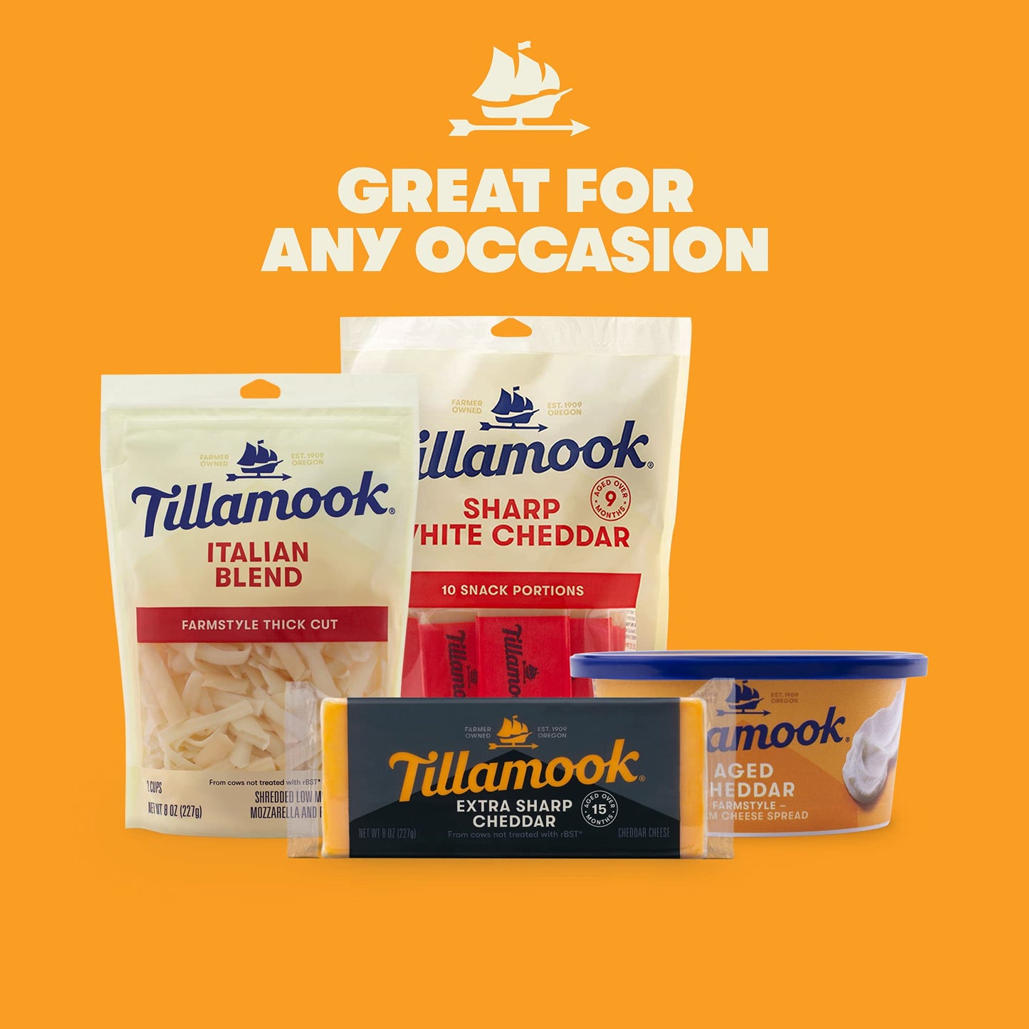 Tillamook Extra Sharp Cheddar Cheese Block, 8 Ounce