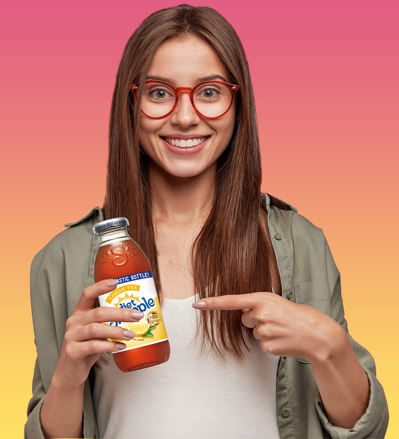 Diet Snapple - Diet Lemon Tea - 16 Oz (9 Plastic Bottles)