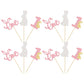 24Pcs Easter Bunny One Cupcake Toppers Some Bunny Is One Birthday Decorations Pink Glitter Easter Cake Decorations Bunny Easter