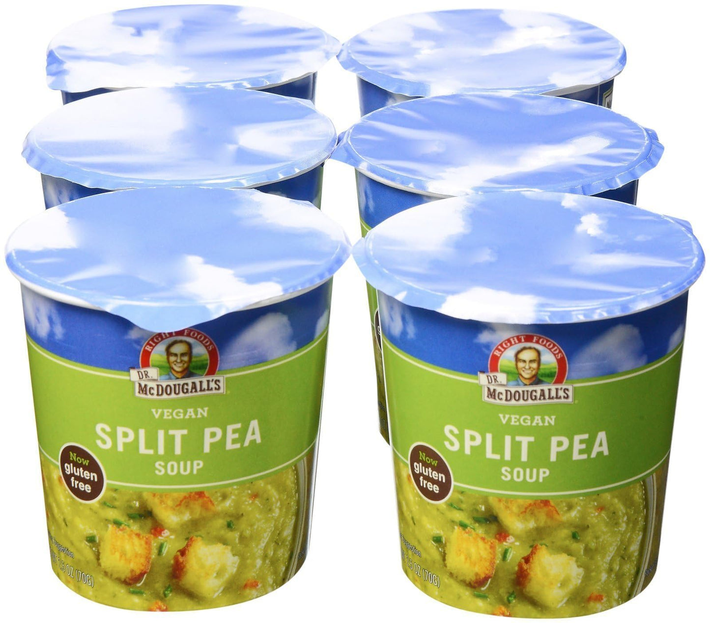 Dr Mcdougalls, Soup Bgcup Split Pea Barley, 2.5 Oz, (Pack Of 6)