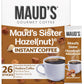 MAUDS Sweet Hazelnut Instant Coffee Packets, 26 Count, 100% Arabica Coffee, Hot or Iced