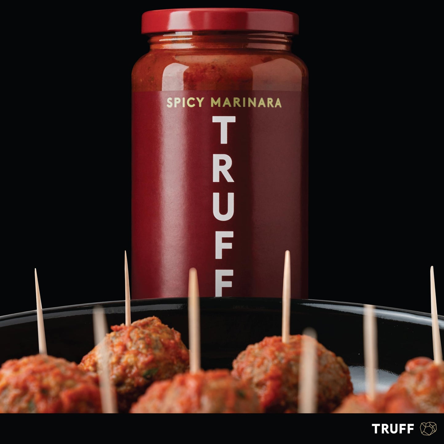 TRUFF Pasta Sauce, Black Truffle Spicy Marinara | Tomato Sauce for Pasta, Pizza, and More | Non-GMO, Vegan, Pack of 2 (Spicy Mar