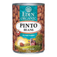 Eden Organic Pinto Beans, 15 oz Can (12-Pack), No Salt Added, Non-GMO, Gluten Free, Vegan, Kosher, U.S. Grown, Heat and Serve, M